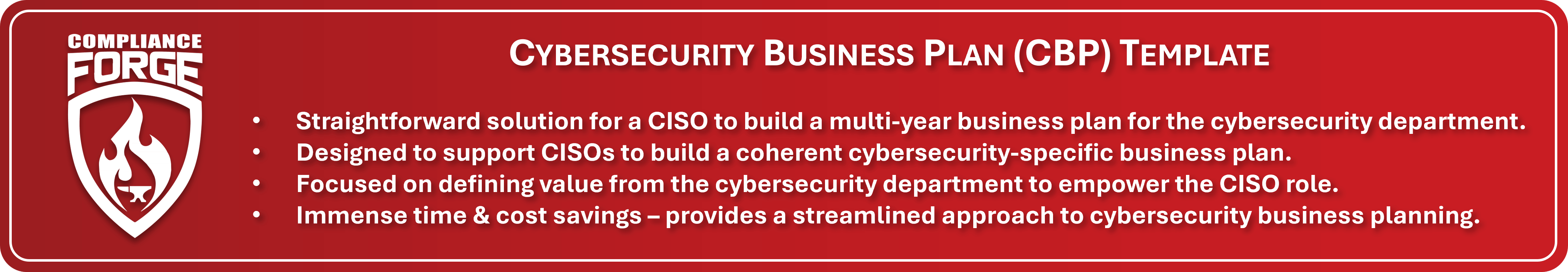 Cybersecurity Business Plan (CBP) Template