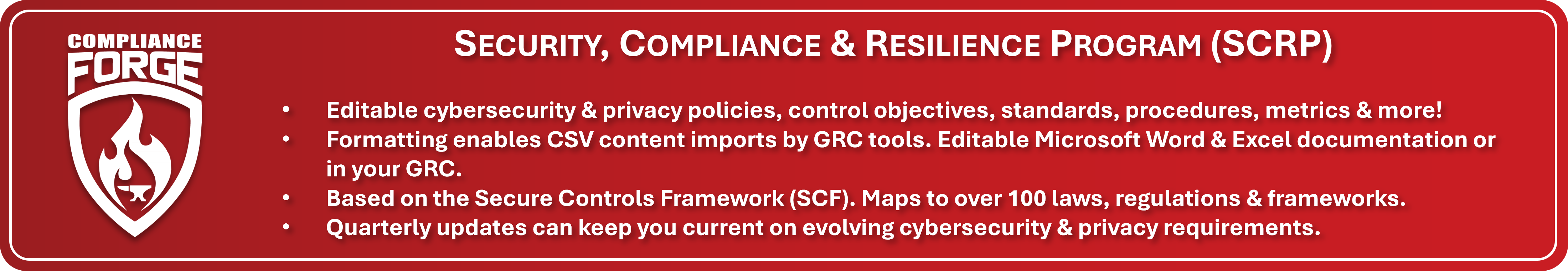 Digital Security Program - SCF based policies standards metrics