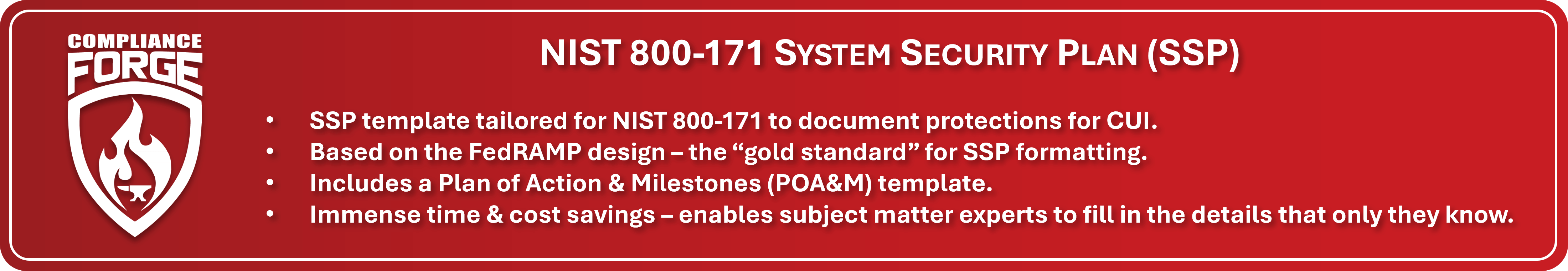 Editable NIST 800-171 SSP Template for CMMC Compliance