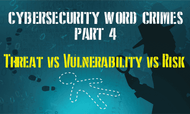 Threat vs Vulnerability vs Risk