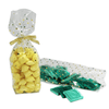 2.5 Mil Foil Accented Soft Bottom Bags - 1/2 lb. Small Gold Dots 50 or 200 per pack