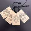 MADE IN USA - 1000 Tags - Custom Ink Printed Tags 1-2 Colors - With Strings - Small/Medium Shapes