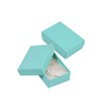 MADE IN USA - 100 Boxes - Aqua Jewelry Boxes - 2-7/16" x 1-5/8" x 13/16"