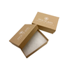 Made in & Ships from USA - 100 Boxes - Custom Printed Natural Kraft Jewelry Boxes -3-1/16" x 2-1/8" x 1"