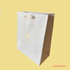 100 Bags - Custom Printed London Paper Shopping Bags Matte White 8" x 4" x 10"