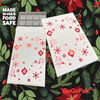 MADE IN USA - 50 Boxes - Fillable (Empty) Advent Calendar Candy Boxes - Burgundy Metallic Mistletoe (trays sold separately)