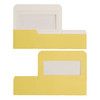 MADE IN USA - 100 Boxes - Yellow Bakery Boxes with Window - 9-3/4" x 4-7/8" x 3"