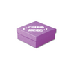 Made in & Ships from USA - 100 Boxes - Custom Printed Matte Purple Jewelry Boxes - 3-1/2" x 3-1/2" x 1-1/2"