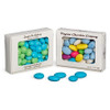 CLEARANCE - Made in & Ships from USA - 50 Boxes 1/4 lb. White with Window Candy Boxes 4-9/16" x 3-9/16" x 1-1/4"