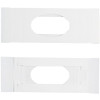 CLEARANCE - MADE IN USA - 50 Covers - 1/2 lb. Candy Box Covers - Window White - 7-1/8" x 4-1/2" x 1-1/8"