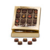 CLEARANCE - MADE IN USA - 50 Covers - 16 oz. Candy Box Covers - Gold with Window - 7-3/4" x 7-3/4" x 1-1/8"