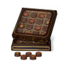CLEARANCE - MADE IN USA - 50 Covers - 16 oz. Candy Box Covers - Brown/Gold Trim & Window - 7-3/4" x 7-3/4" x 1-1/8"