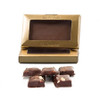 CLEARANCE - 50 Boxes - Gold Business Card Boxes with Windows