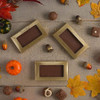 CLEARANCE - 50 Boxes - Gold Business Card Boxes with Windows