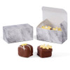 CLEARANCE - MADE IN USA - 50 Boxes - Mini Favor Boxes - Grey Marble