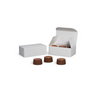 MADE IN USA - 50 Boxes - Mini Favor Boxes - 2 Truffle - White