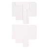 CLEARANCE - Made in & Ships from USA - 50 Boxes 1/4 lb. White Candy Boxes 4-1/2" x 2-5/16" x 1-1/8"