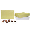 CLEARANCE - MADE IN USA - 50 2 Layer Covers - 2 lb. Candy-Chocolate Box Covers - Yellow Linen