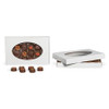 CLEARANCE - MADE IN USA - 50 Covers - 1 lb. Candy-Chocolate Box Covers - White & Oval Window