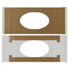 CLEARANCE MADE IN USA - 50 Covers - 1 lb. Candy-Chocolate Box Covers - Gold & Oval Window