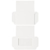 CLEARANCE-MADE IN USA - 50 Boxes - White Business Card Boxes with Windows-Book Style Flap