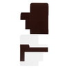 CLEARANCE-Made in & Ships from USA - 50 Boxes 1/4 lb. Brown Candy Boxes - 4-1/2" x 2-5/16" x 1-1/8"