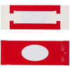 CLEARANCE - MADE IN USA - 50 Covers - 1/2 lb. Candy Box Covers - Window Red - 7-1/8" x 4-1/2" x 1-1/8"