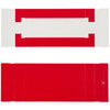 CLERANCE - MADE IN USA - 50 Covers - 1/2 lb. Candy Box Covers - Red - 7-1/8" x 4-1/2" x 1-1/8"