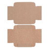 CLEARANCE-MADE IN USA - 50 Covers - 3 oz. Candy Box Covers - Kraft 3-11/16" x 3-11/16" x 1-1/8"