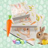 CLEARANCE - MADE IN USA -  50 Boxes - 8 oz. Candy Box Covers - Bunny - 5-3/4" x 5-3/4" x 1-1/8"