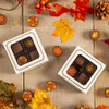 CLEARANCE  - MADE IN USA - 50 Covers - 3 oz. Candy Box Covers - White wth Gold & Window 3-11/16" x 3-11/16" x 1-1/8"