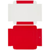 CLEARANCE - MADE IN USA -  50 Boxes - 8 oz. Candy Box Covers- Red - 5-3/4" x 5-3/4" x 1-1/8"