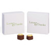 CLEARANCE - MADE IN USA - 50 Covers - 3 oz. Candy Box Covers - White 3-11/16" x 3-11/16" x 1-1/8"