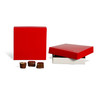 MADE IN USA -  50 Boxes - 8 oz. Candy Box Covers- Red - 5-3/4" x 5-3/4" x 1-1/8"