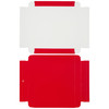 MADE IN USA - 50 Covers - 16 oz. Candy Box Covers - Red - 7-3/4" x 7-3/4" x 1-1/8"