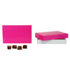 MADE IN USA - 50 Covers - 1/2 lb. Candy Box Covers - Raspberry - 7-1/8" x 4-1/2" x 1-1/8"