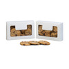 MADE IN USA - 50 Boxes Small Grease Resistant Cookie/Bakery Boxes - White with Window