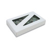 1/2 lb. Box Covers-1 Layer-Triangular Windows White
