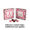 MADE IN USA -  50 Boxes - 8 oz. Candy Box Covers - Lovey Hearts - 5-3/4" x 5-3/4" x 1-1/8"