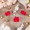MADE IN USA - 50 Boxes - Small Red Bow Favor Boxes