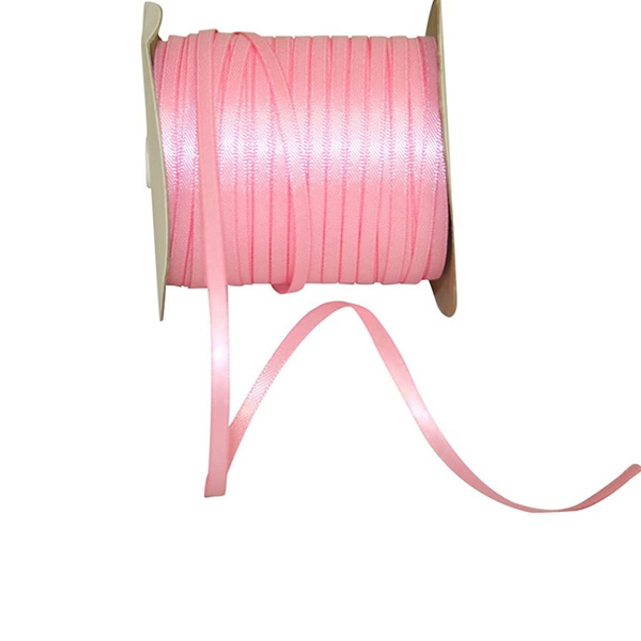Pink Double Faced Satin Ribbon, 5/8x100 yards