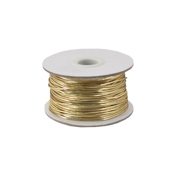 Gold Metallic Stretch Cord Ribbon