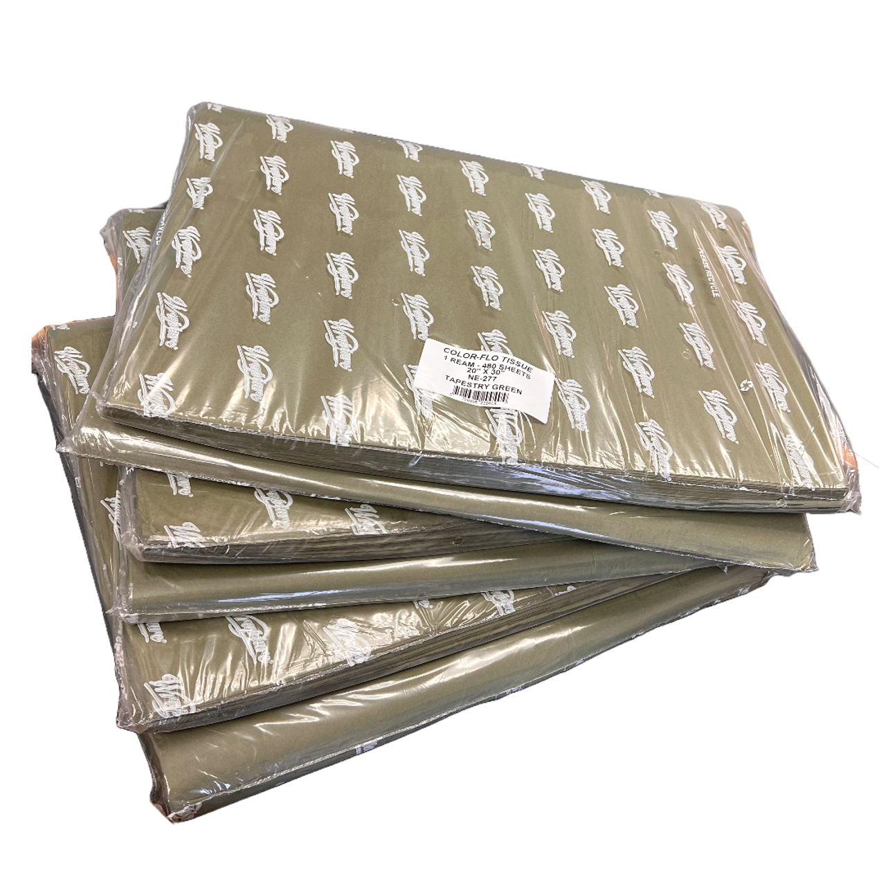 Tapestry Olive Green Tissue Paper - 20 x 30 Sheets - 480 Sheets/Pack