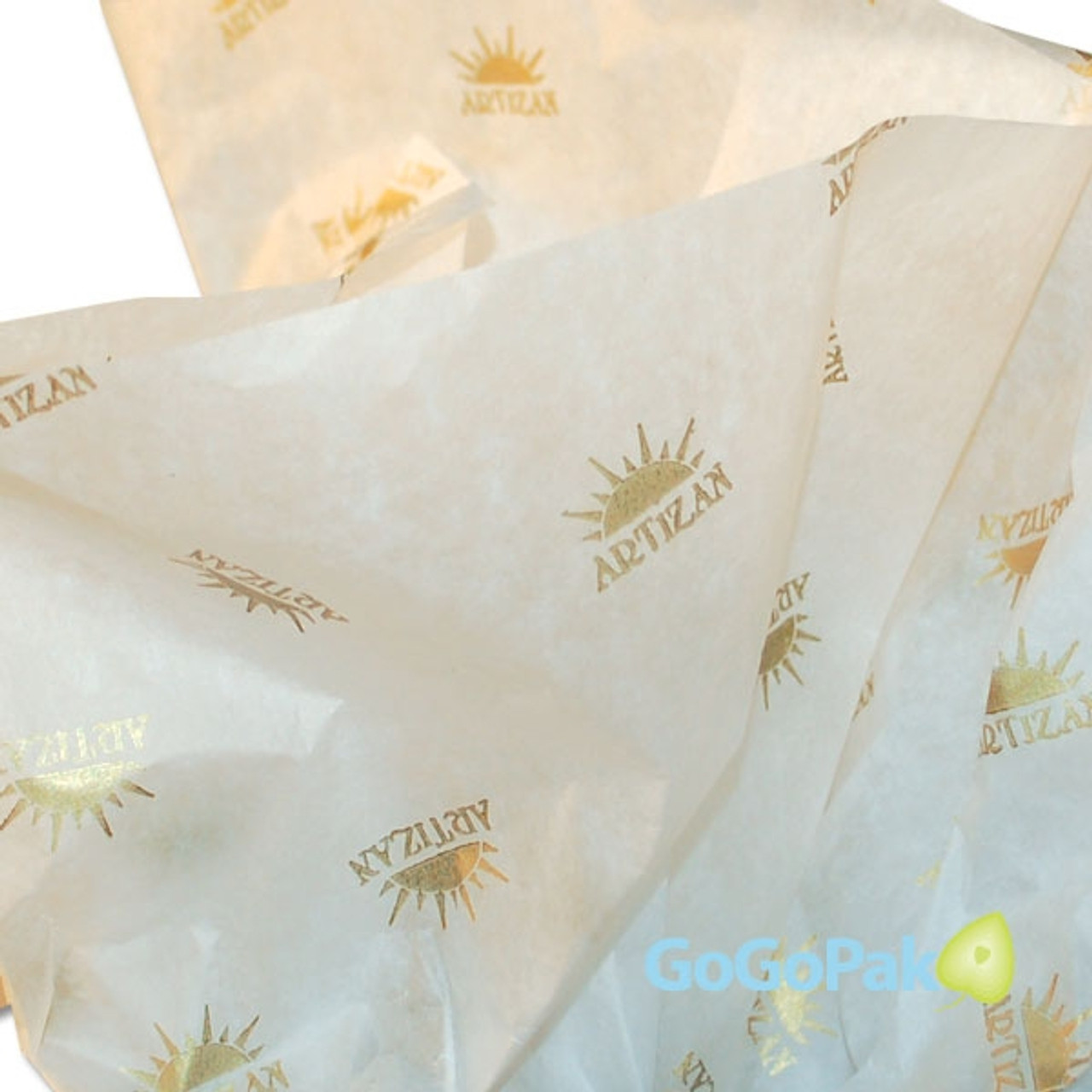 Custom Printed Tissue Paper-Kraft or White Tissue