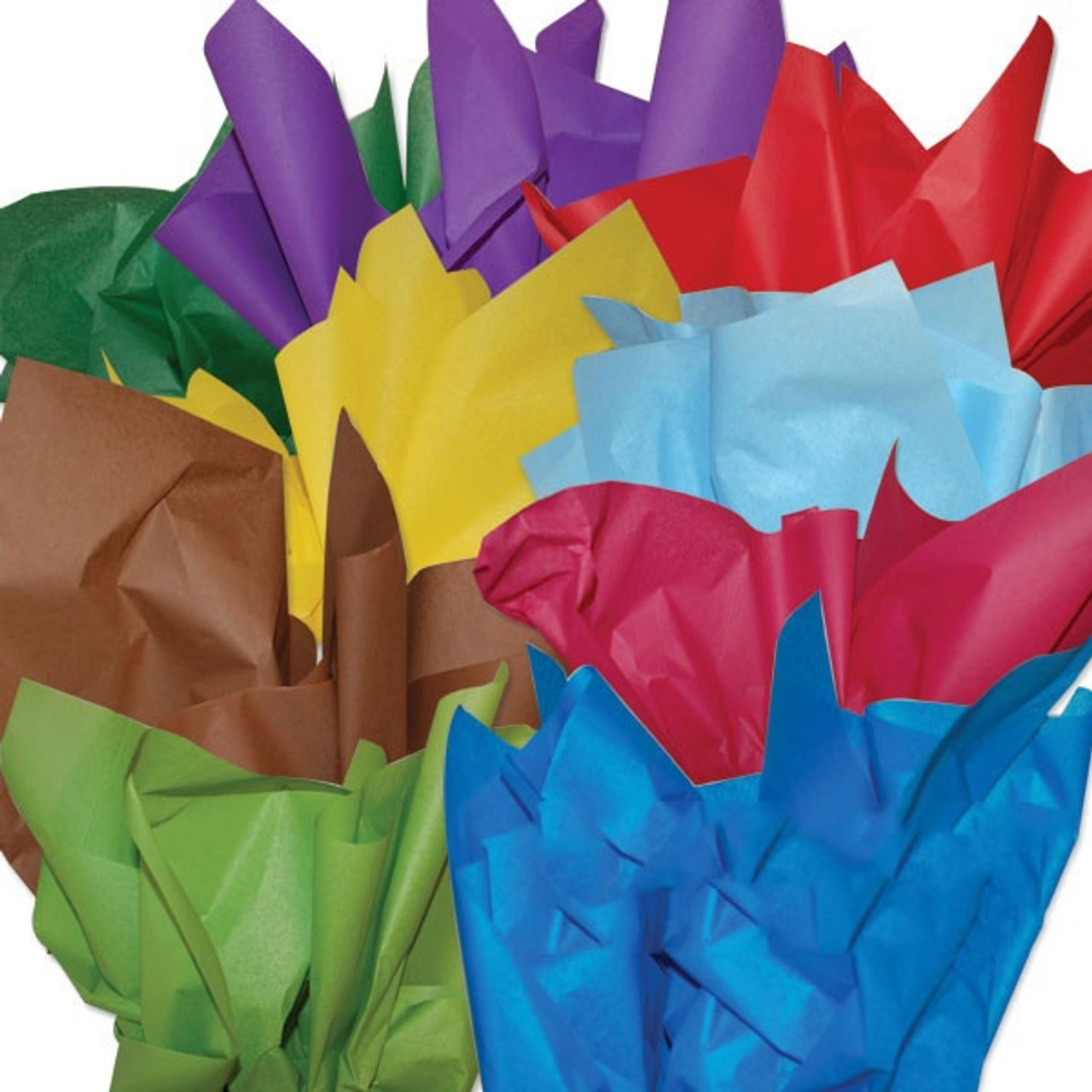 Color Tissue Paper Mix - Pastel Color Assortment - 576 Sheets/Ream