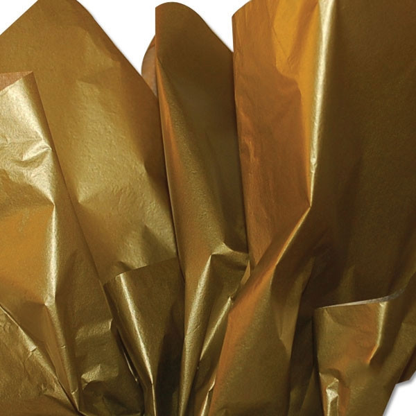 Gold Metallic Satinwrap tissue