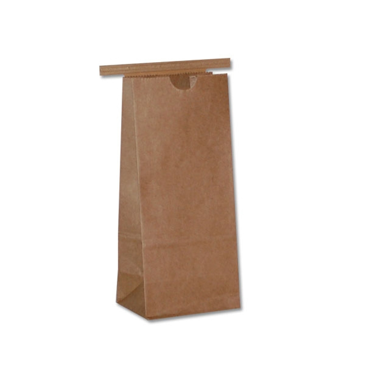 Brown Kraft Paper Coffee Bags w/ Reclosable Tin Tie - 100/Pack (1 lb.)