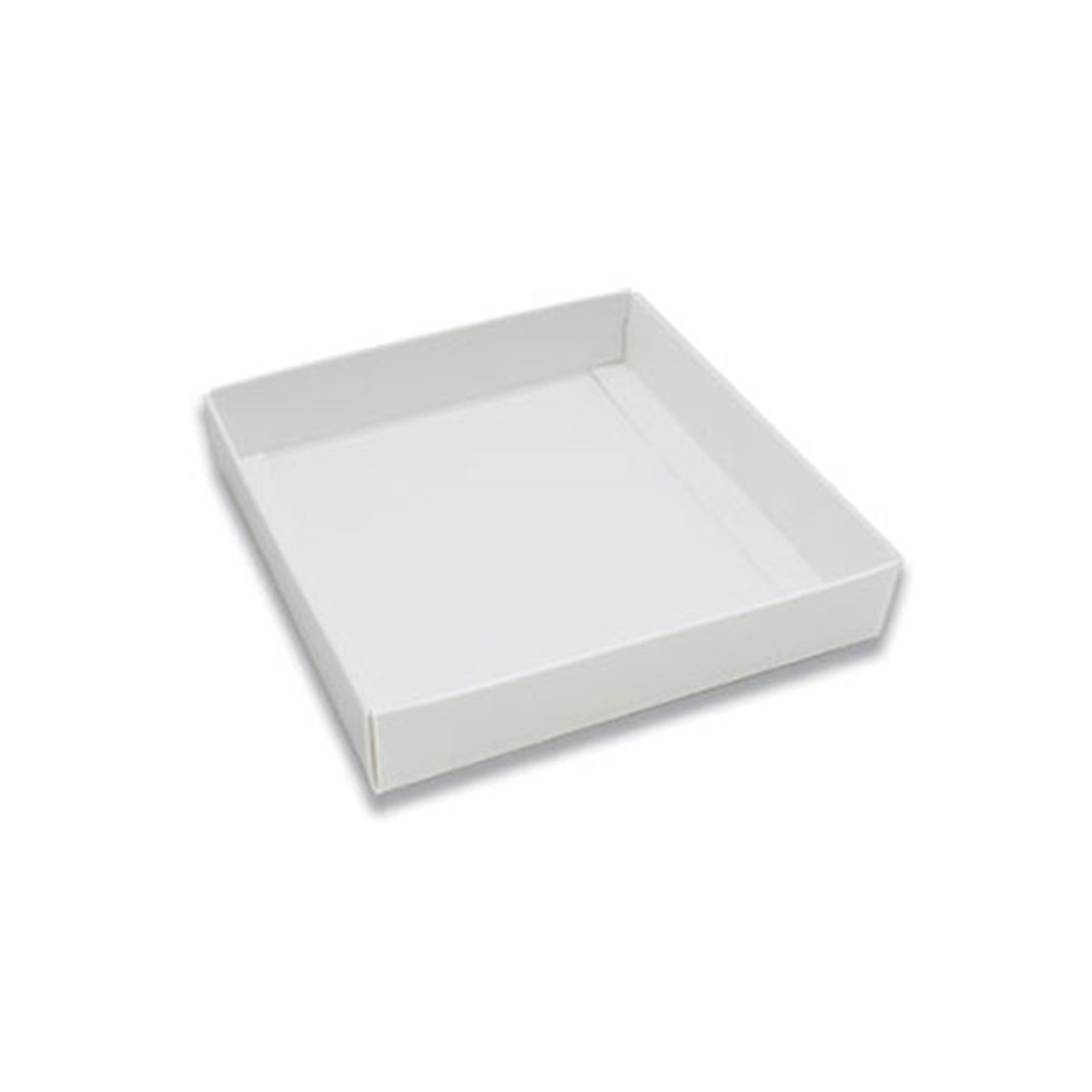 8 oz. Candy Box Bases - 1 Layer - White 50 Pcs. (bulk pricing options)  5-9/16