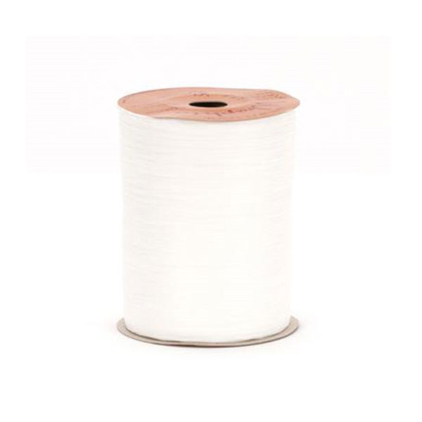 White Matte Paper Raffia ribbon