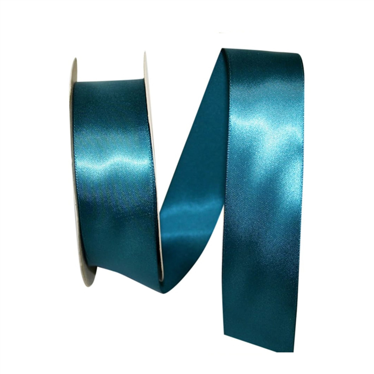 2 Blue Silk Satin Ribbon